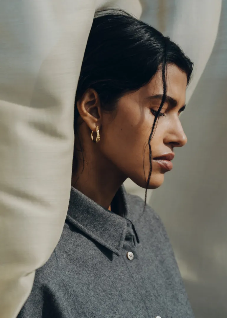 Eroz Slim Hoop Earrings
