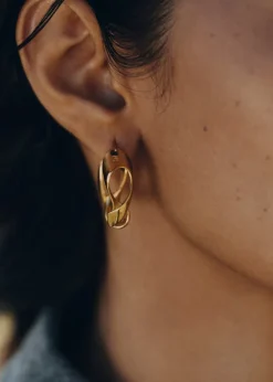 Éole Wavy Hoop Earrings